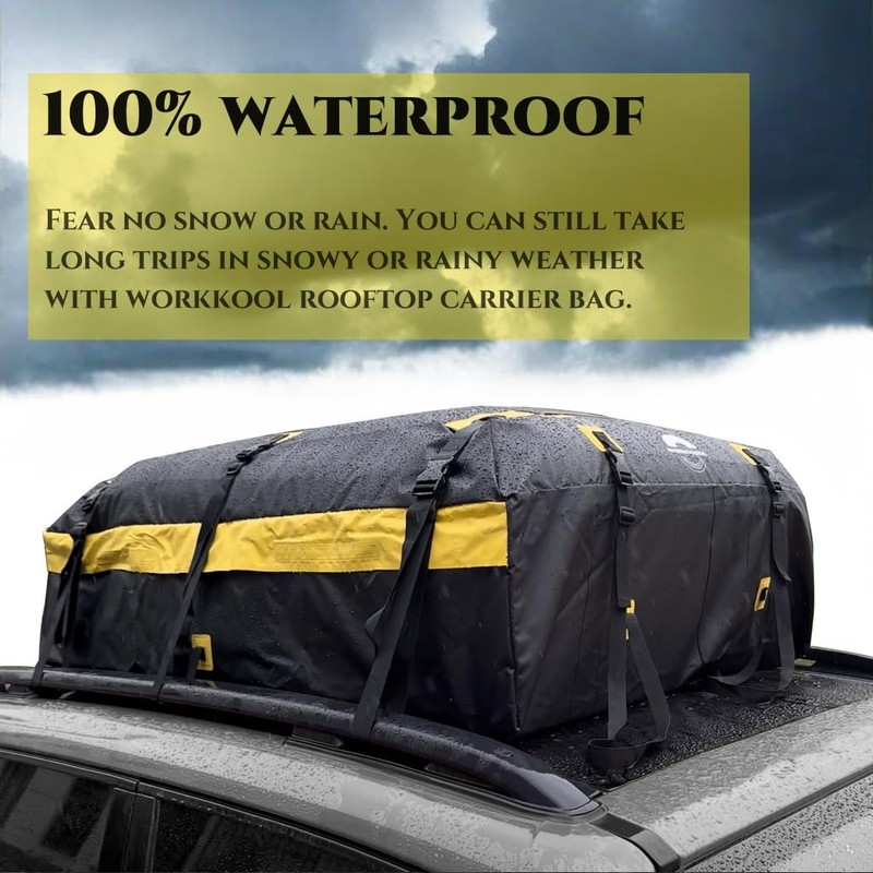 Rooftop Cargo Carrier Vehicle Soft-Shell Carriers, Heavy Duty Car Roof