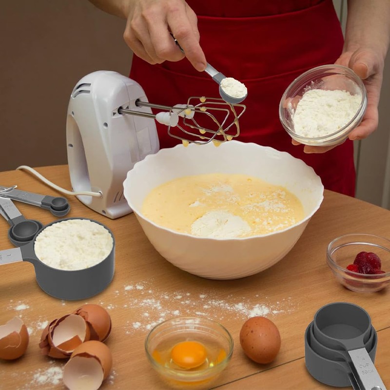 8 Pcs Measuring Cups and Spoons Set Measuring Spoons Sets