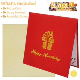 Pack of 6 Luxury 3D Pop-Up Card Bundle for Birthdays, Anniversaries, Mother's Day, Father's Day, and Christmas – Greeting Cards Set with Intricate Design (BUNDLE E)