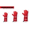 Feuermeister 50173617B Premium BBQ Gloves Size 12 in Cowhide Split