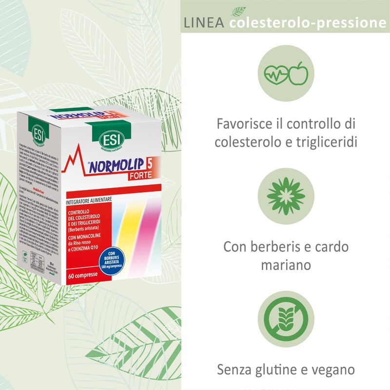 ESI - Normolip 5 Forte, Integratore Alimentare con Berberis, Contribuisce