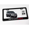 Custom Reflectivd Defender 110 License Plate Frame Black Metal W/