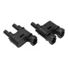 2PCS Solar PV Connector 2 to 1 Photovoltaic Crimp Connector