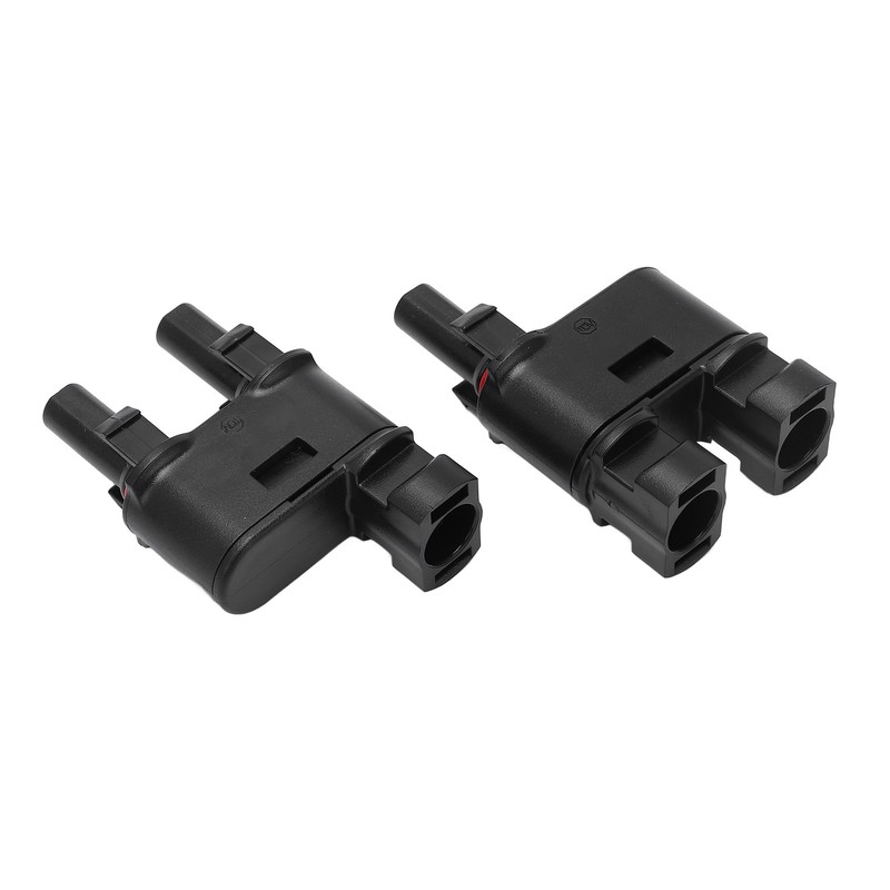 2PCS Solar PV Connector 2 to 1 Photovoltaic Crimp Connector