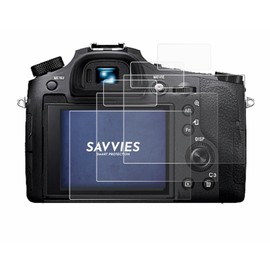 Savvies 6 Pack Screen Protector compatible with Sony Cyber-Shot DSC-RX10 IV Protection Film Clear