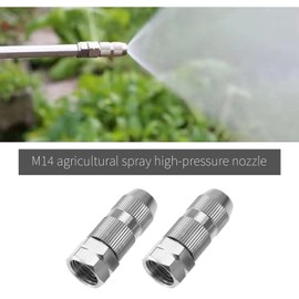Be In Your Mind 2PCS Farm Sprayer Nozzle Tips 1.5mm with Washer Sprayer Alloy Nozzle Sprayer High Pressure Nozzle for Lawns Agricultural Fields Villa Gardens