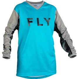 Fly Racing 2023 Adult Women's F-16 Jersey (Sky Blue/Light Grey, Large)