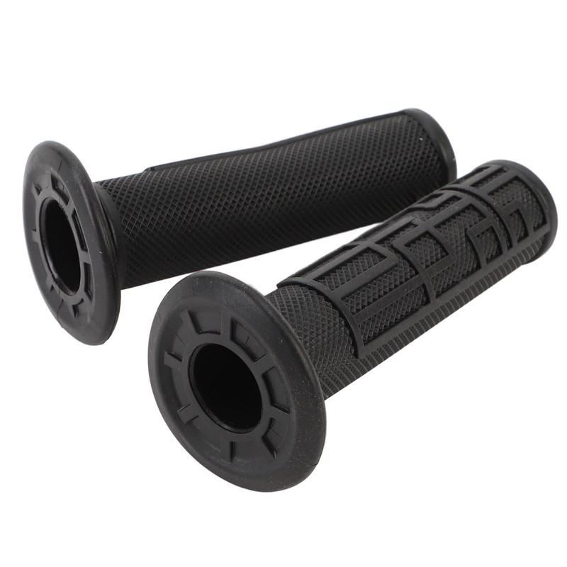 1 Pair Motorcycle Handlebar Grip Anti Slip Left Right Rubber