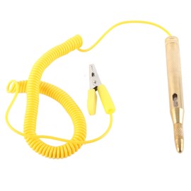 Voltage Tester Pen Replacement Professional Car Voltage Tester DC 6V 12V 24V Bulb Voltage Tester Pen Yellow Car Voltage Tester Pen Tool