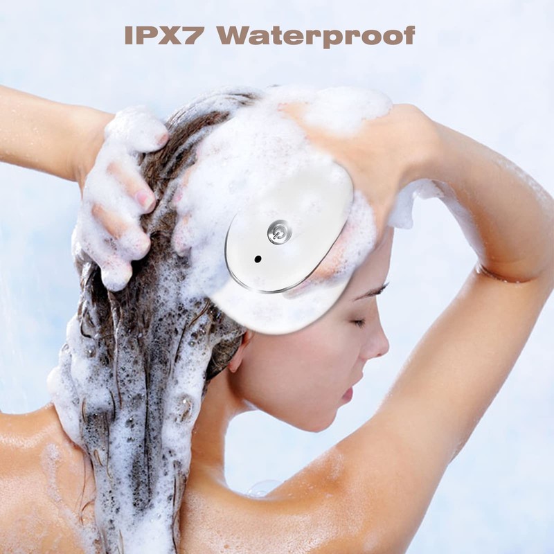 mxm2mxm Electric Head Massager Waterproof,with 4 Detachable Massage Heads,Wireless Portable
