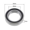 sourcing map 6804-2RS Deep Groove Ball Bearing 20x32x7mm Double Sealed