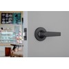 BRINKS Commercial - Light Duty Passage Door Lever, Matte Black