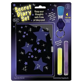 Tobar Secret Diary Set with Invisible Ink Pen and UV Torch