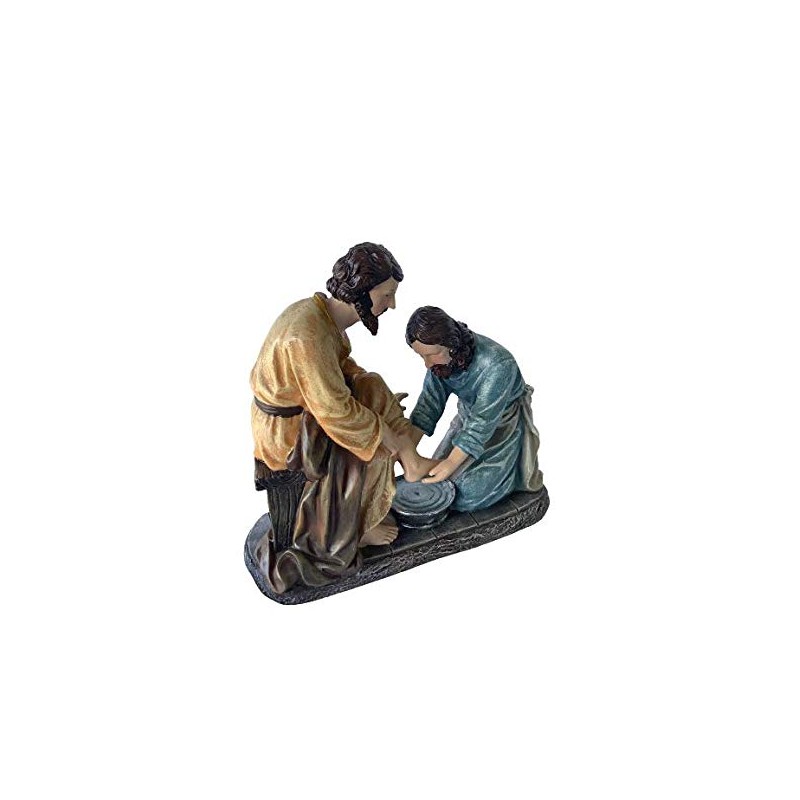 Lavatorio De Pies 8" Jesus Washing His Disciple's Feet Religious
