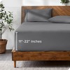 Bare Home 22" Fitted Bottom Sheet - Premium 1800 Ultra-Soft