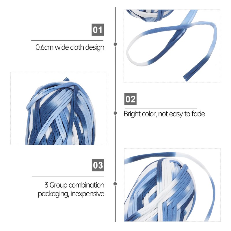 IWOWHERO Dyed Cotton Yarn Bundles Multi-Purpose Yarn for Projects for