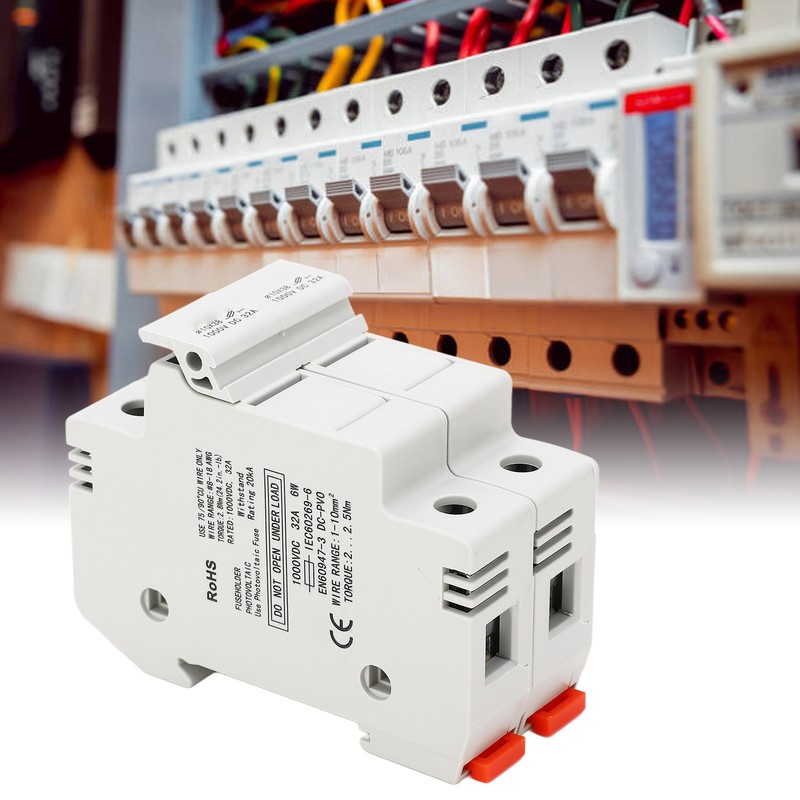 DC Fuse Holder Quick Breaking 2P 32A 10x38 Photovoltaic Fuse