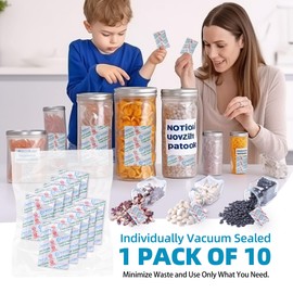 Wisesorb 500CC 300 Packs Oxygen Absorbers for Food Storage, Food Grade Oxygen Absorbers, O2 Absorbers Food Grade for Food Storage