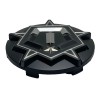 TIS Matte Black/Chrome Snap In Center Cap (Middle Portion Only)