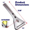 ZONETECH Heated Car Window Ice Scraper with LED Light–Extendable Auto