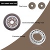 DBREAKS Swivel castors set, 38 mm x 4, TPE, L