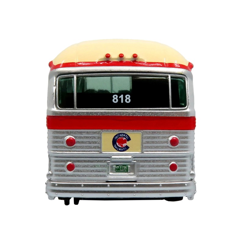 DCD 1959 for GM PD4104 Motorcoach Bus Continental Trailways Silver