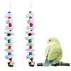 2 Pack Bird Toys with Millet Cuttlebone, Parakeet Toys, Bird