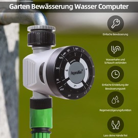 Aqualin Garden Watering Timer Click Solenoid Valve Irrigation Controller Home Garden Automatic Watering Electronic Valve