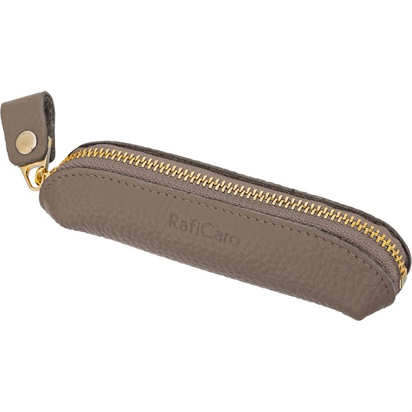 RafiCaro Coin Case, Genuine Leather, Seal Case, Coin Purse, Compact,