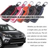 Car Key Fob Cover Case,Leather Car Key Holder with Mesh