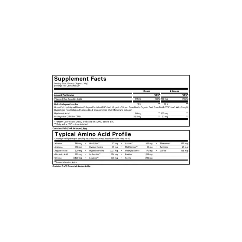 Codeage Péptidos Hidrolizados Colágeno Black Edcion 300g Sfn