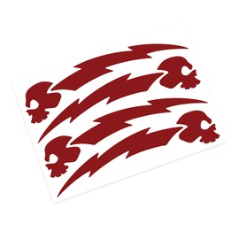 Lightning Skulls Vinyl Decal Set, Lightning Bike Frame Stickers Kit / #1374
