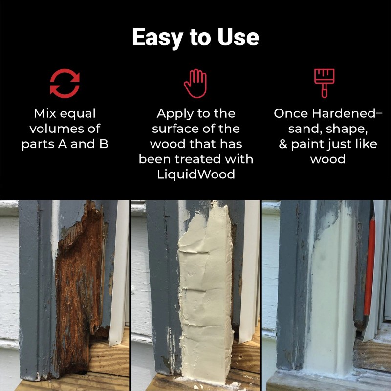 Abatron No Shrink Wood Epoxy Filler for Repairing Damaged Wood