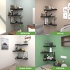 NATURE'S SOURCE Corner Floating Shelves with Invisible Brackets, Corner Shelves