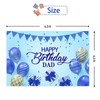 RoadSea Happy Birthday Dad Backdrop Banner - Man Father Birthday