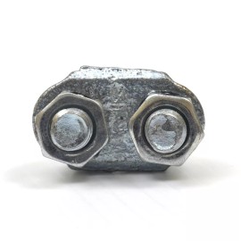 Unbranded/Generic Galvanized 1/4 Inch Cable Wire Rope CLAMPS (25 PACK)