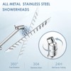 KINLIV 12 * 8 Inch Rectangle Rain Shower Head Chrome,