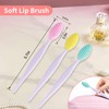 5 Pcs Mini Exfoliating Brush Set - 2 Pcs Silicone