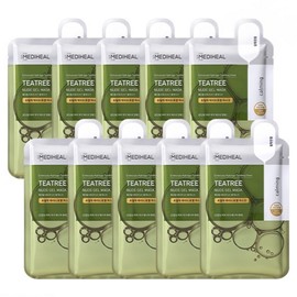 Mediheal Tea Tree Nude Gel Mask, Pack of 10, 1 pack / 메디힐 티트리 누드 겔 마스크, 10개입, 1개