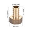 sourcing map Brass Barb Hose Fitting Connector Adapter 16mm Barbed