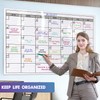 Dry Erase Monthly Extra Large White board Calendar for Wall,