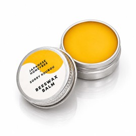 Beeswax Balm, Moisturizing Balm, JHB, 0.4 oz (10 g), Uses Japanese Mitsubachi Beeswax, Additive-free, 100% Natural Ingredients, Fragrance Free, Multi-Balm for Face, Lips, Hands and Hair