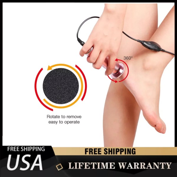 Unbranded Power Electric Pedicure Foot File Sander Callus Feet Grinder