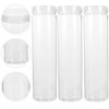 Kichvoe 3pcs Spaghetti Pasta Contaier Storage With Lid Clear Plastic