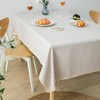 Waterproof Cotton Linen Tablecloths Rectangular for Dining Room, HADEEONG Rustic