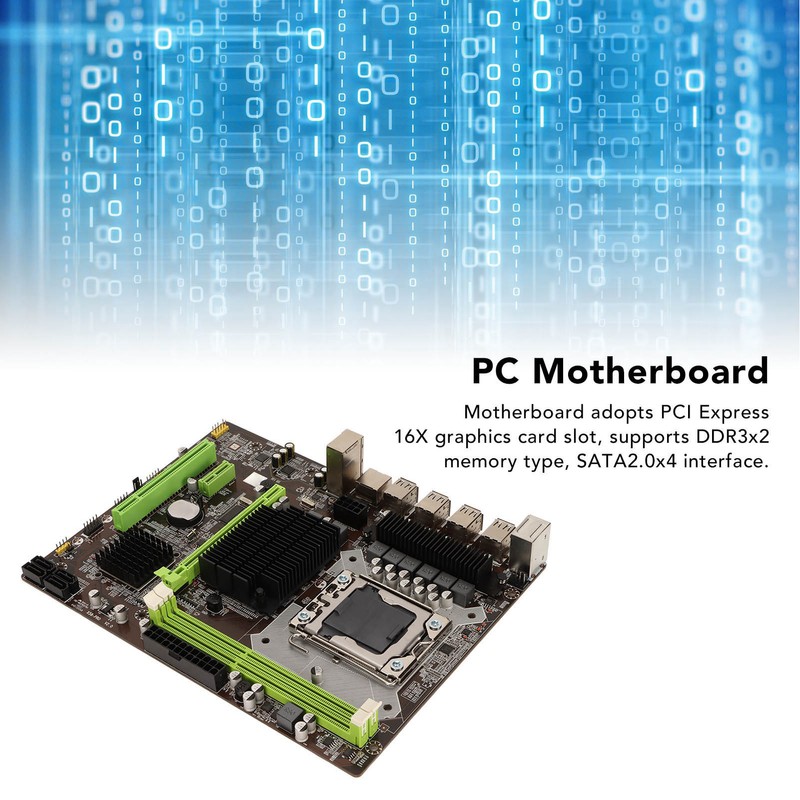 X58 Pro DDR3 Motherboard Dual Channel 2 DDR3 4 SATA2.0