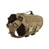ICEFANG Tactical K9 Operation Harness,6X Buckle,Working Dog MOLLE Vest with