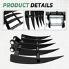 Aumzong Mini Excavator Attachment Rake, Wide Backhoe Rake Fit for