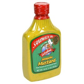 Woeber's Sandwich Pal Jalapeno Mustard, Six 16-Ounce Units (96-Ounces) by Woeber's