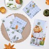 Arquiel Fall Pumpkins Kitchen Towel Set of 4, 100% Cotton